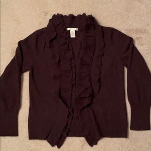 Beautiful Ruffle Cardigan Sweater